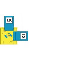 ID20 - Dupla azonosítókártya tartó - varrható / 50db / - víztiszta