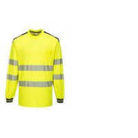 Hi-Vis hosszú ujjú póló - sárga / tengerészkék