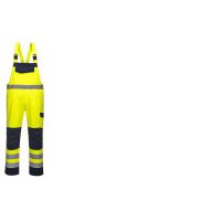 Hi Vis MODAFLAME kantáros nadrág - sárga / tengerészkék