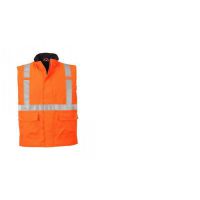 Bizflame Rain Hi-Vis antisztatikus FR mellény - Narancs