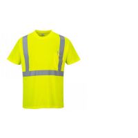 HiVis póló zsebbel - sárga