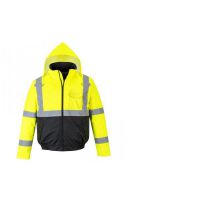 HiVis Value Bomber kabát - sárga/fekete