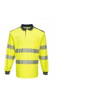 PW3 Hi-Vis hosszú ujjú pólóing - sárga / tengerészkék